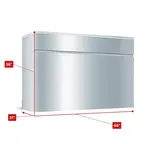 Manitowoc SDT3000W 48" Full-Dice Ice Maker, Cube-Style - 2000+ lbs/24 Hr Ice Production, Water-Cooled, 208-230 Volts