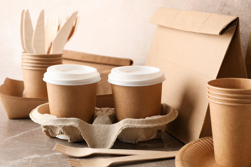 what are disposable coffee cups made of