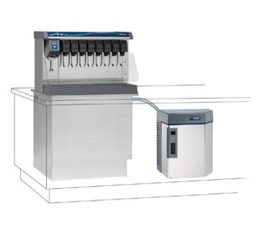 Follett LLC HMF1410RVS Horizon Elite™ Micro Chewblet™ ice machine with