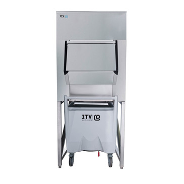 ITV Ice Makers SCS-700 Ice Storage Bin with a single cart