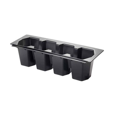 Krowne Metal KR-409 4-Bottle Plastic Bottle Wells for KR24 Ice Bins