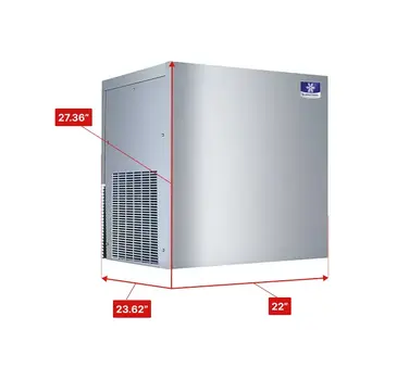 Manitowoc RNF1020C 22" Nugget Ice Maker, Nugget-Style - 1000-1500 lbs/24 Hr Ice Production, Remote-Cooled, 115 Volts