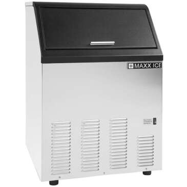 Maxx Cold Maxximum MIM130 22.13" Bullet Shaped Ice Ice Maker With Bin, Cube-Style - 100-200 lbs/24 Hr Ice Production, Air-Cooled, 115 Volts