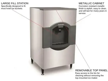 Scotsman HD30B-1 iceValet Hotel/Motel Ice Dispenser