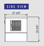 Blue Air Commercial Refrigeration BLMI-300A 22" Crescent Cubes Ice Maker, Cube-Style - 300-400 lb/24 Hr Ice Production, Air-Cooled, 115 Volts