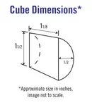 Blue Air Commercial Refrigeration BLMI-300A 22" Crescent Cubes Ice Maker, Cube-Style - 300-400 lb/24 Hr Ice Production, Air-Cooled, 115 Volts