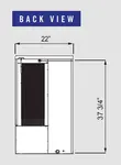 Blue Air Commercial Refrigeration BLMI-650A 22" Crescent Cubes Ice Maker, Cube-Style - 600-700 lbs/24 Hr Ice Production, Air-Cooled, 208-230 Volts