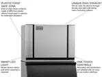 ICE-O-Matic CIM0636HA 30.25" Half-Dice Ice Maker, Cube-Style - 600-700 lbs/24 Hr Ice Production, Air-Cooled, 208-230 Volts