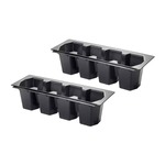 Krowne Metal KR-410 4-Bottle Plastic Bottle Wells for KR24 Ice Bins