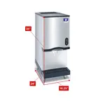 Manitowoc CNF0201A    16.25" Nugget Ice Maker Dispenser, Nugget-Style - 300-400 lb/24 Hr Ice Production, Air-Cooled, 115 Volts 