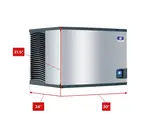 Manitowoc IDP0500A 30" Full-Dice Ice Maker, Cube-Style - 400-500 lbs/24 Hr Ice Production, Air-Cooled, 230 Volts