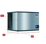 Manitowoc IDT0450W 30" Full-Dice Ice Maker, Cube-Style - 400-500 lbs/24 Hr Ice Production, Water-Cooled, 115 Volts