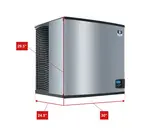 Manitowoc IDT1200W    30"  Full-Dice Ice Maker, Cube-Style - 1000-1500 lbs/24 Hr Ice Production,  Water-Cooled, (-251) 230v/50/1-ph, CE