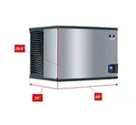 Manitowoc IDT1500N 48" Full-Dice Ice Maker, Cube-Style - 1500-2000 lbs/24 Hr Ice Production, Air-Cooled, 208-230 Volts