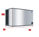 Manitowoc IRT1900N 48" Regular Size Cubes Ice Maker, Cube-Style - 1500-2000 lbs/24 Hr Ice Production, Air-Cooled, 208-230 Volts