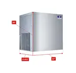 Manitowoc RFF1220C 22" Flake Ice Maker, Flake-Style, 1000-1500 lbs/24 Hr Ice Production, 208-230 Volts , Air-Cooled