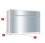 Manitowoc SYF3000C 48" Half-Dice Ice Maker, Cube-Style - 2000+ lbs/24 Hr Ice Production, Air-Cooled, 115 Volts