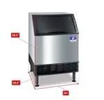 Manitowoc UDF0240W 26" Full-Dice Ice Maker With Bin, Cube-Style - 100-200 lbs/24 Hr Ice Production, Water-Cooled, 115 Volts
