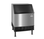 Manitowoc UYF0240W 26" Half-Dice Ice Maker With Bin, Cube-Style - 200-300 lbs/24 Hr Ice Production, Water-Cooled, 115 Volts