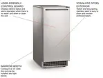 Scotsman CU50GA-1 14.88" Full-Dice Ice Maker With Bin, Cube-Style - 50-100 lbs/24 Hr Ice Production, Air-Cooled, 115 Volts