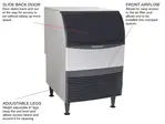 Scotsman UF424A-1 24" Flake Ice Maker With Bin, Flake-Style - 400-500 lbs/24 Hr Ice Production, Air-Cooled, 115 Volts